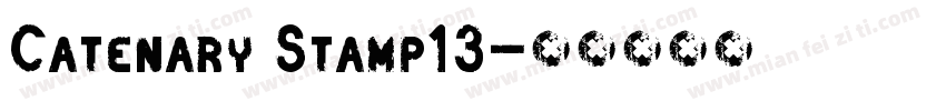 Catenary Stamp13字体转换
